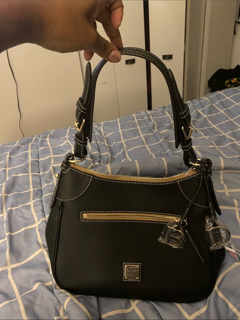 Dooney & Bourke Black Leather Hobo Bag